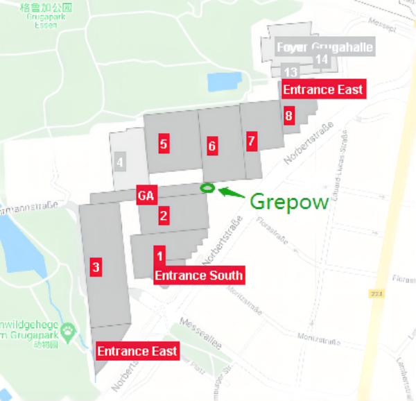 site plan of ESSEN Motor Show 2021