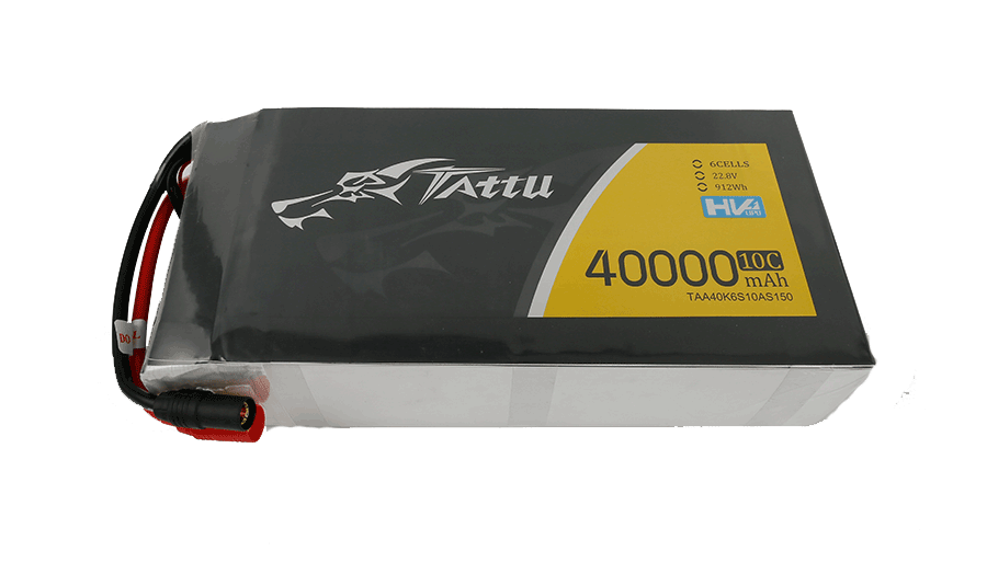 Tattu 6S 40000mAh 22.8V 10C HV Lipo Drone Battery