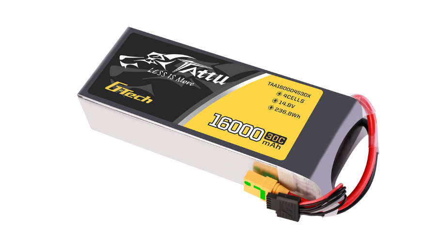 Tattu G-Tech 4S 16000mAh 14.8V 30C Lipo Drone Battery For UAV