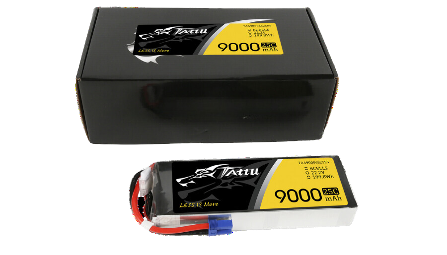 Tattu 6S 9000mAh 22.2V 25C Lipo Drone Battery for UAVs