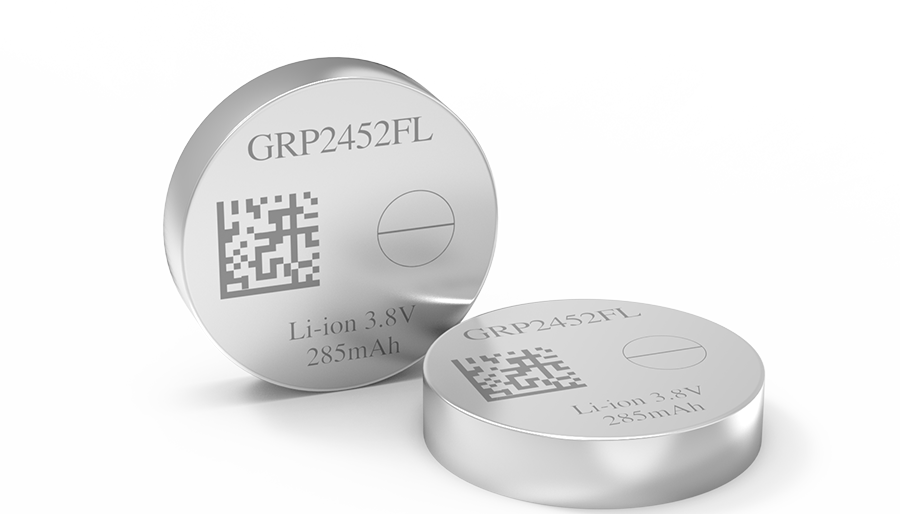 GRP2452FL Rechargeable Lithium-Ion Coin Cell Battery