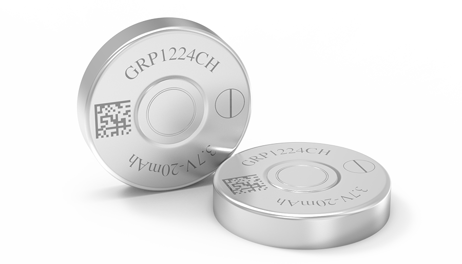 GRP1224CH Rechargeable Lithium-Ion Coin Cell Battery