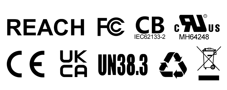 4V 2.5Ah UPS LFP Battery Product Certifications