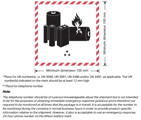 The lipo cells and lithium battery marking