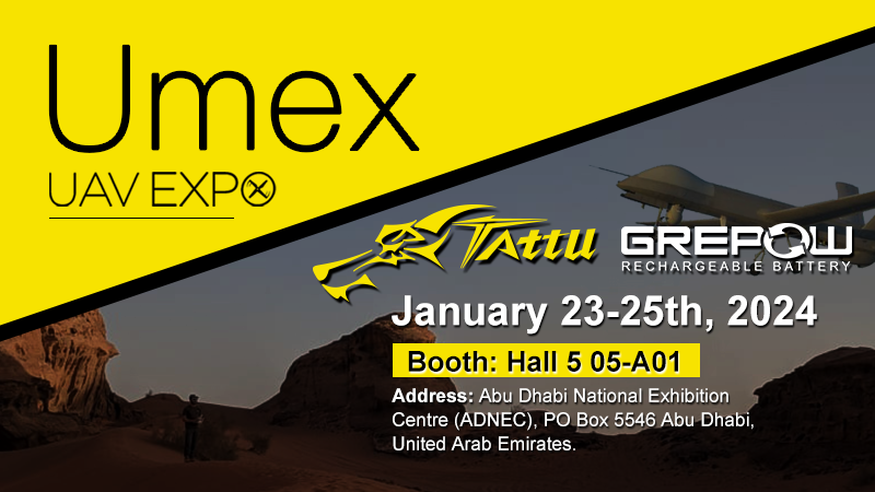 Grepow Tattu invites you to attend Umex 2024 in Abu Dhabi